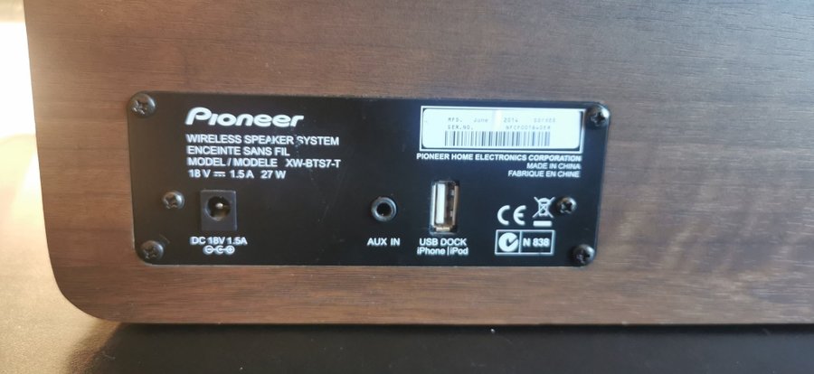 PIONEER Bluetooth högtalare