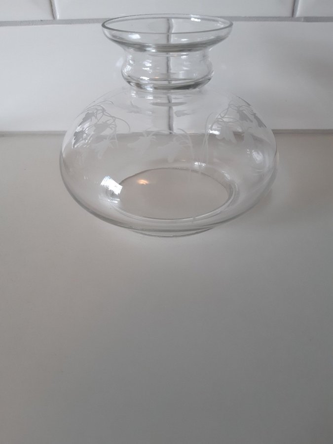 Vackert lampglas till ljuslykta för värmeljus eller oljelampa