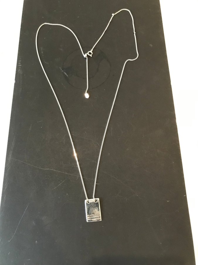 Maria Black smycke "Roben necklace" high polished silver halsband
