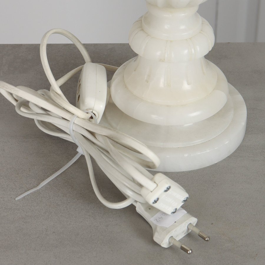 BORDSLAMPA alabaster 1900-tal