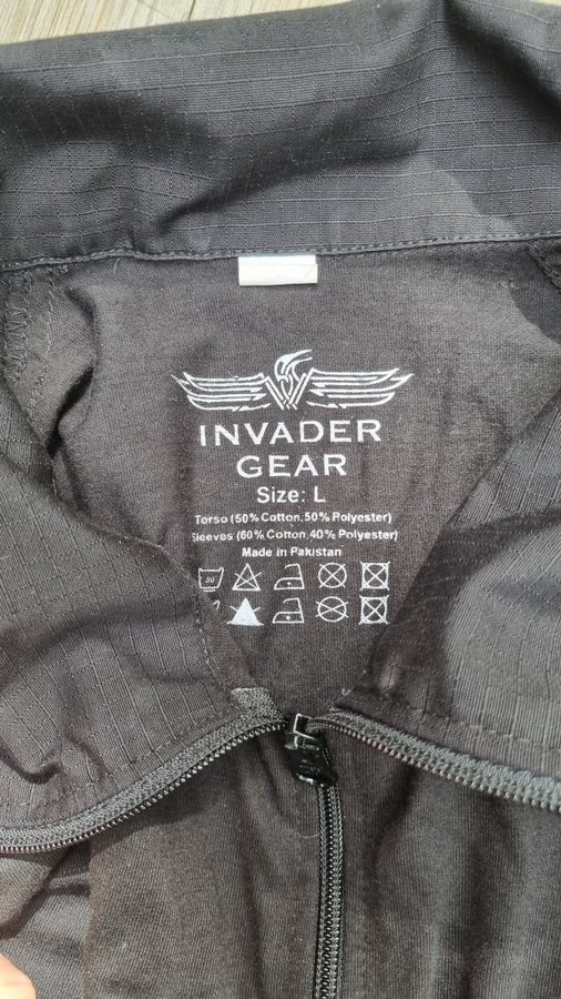 Airsoft - Invader Gear - combatshirt - storlek L svart