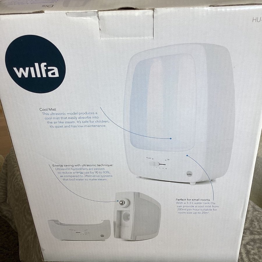 Wilfa HU 3W Ultrasonisk Luftfuktare