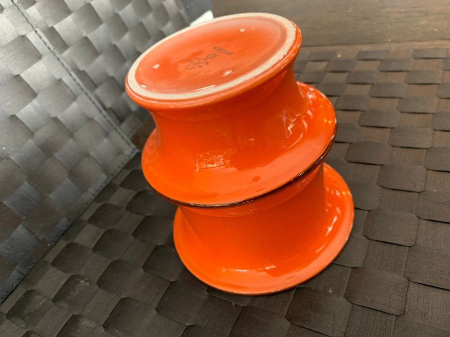 Vas stengods Rörstrand Sweden Pop Inger Persson retro orange