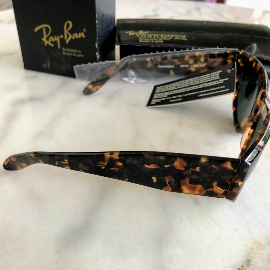 RayBan Ray Ban W0796 ONYX CatEye GOLD TORTOISE G-15 Lens Bausch  Lomb BL USA