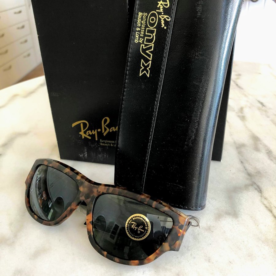 RayBan Ray Ban W0796 ONYX CatEye GOLD TORTOISE G-15 Lens Bausch  Lomb BL USA