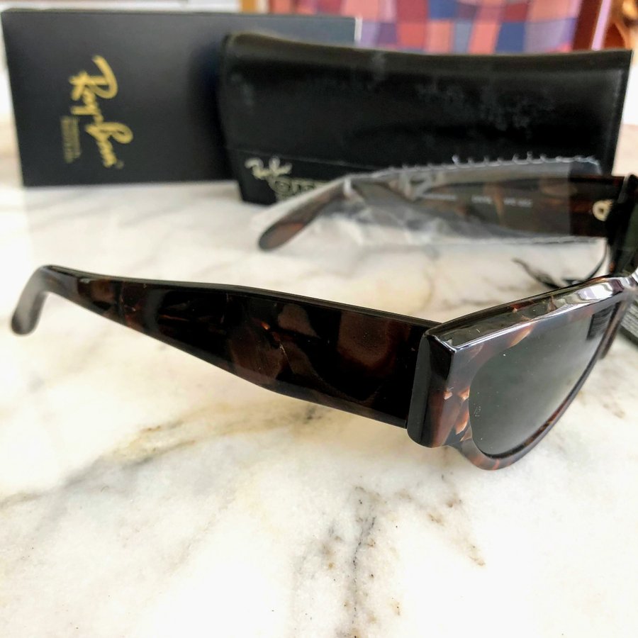 RayBan Ray Ban W0800 ONYX CatEye Jasper Strata G-15Lens BauschLomb BL USA RARE