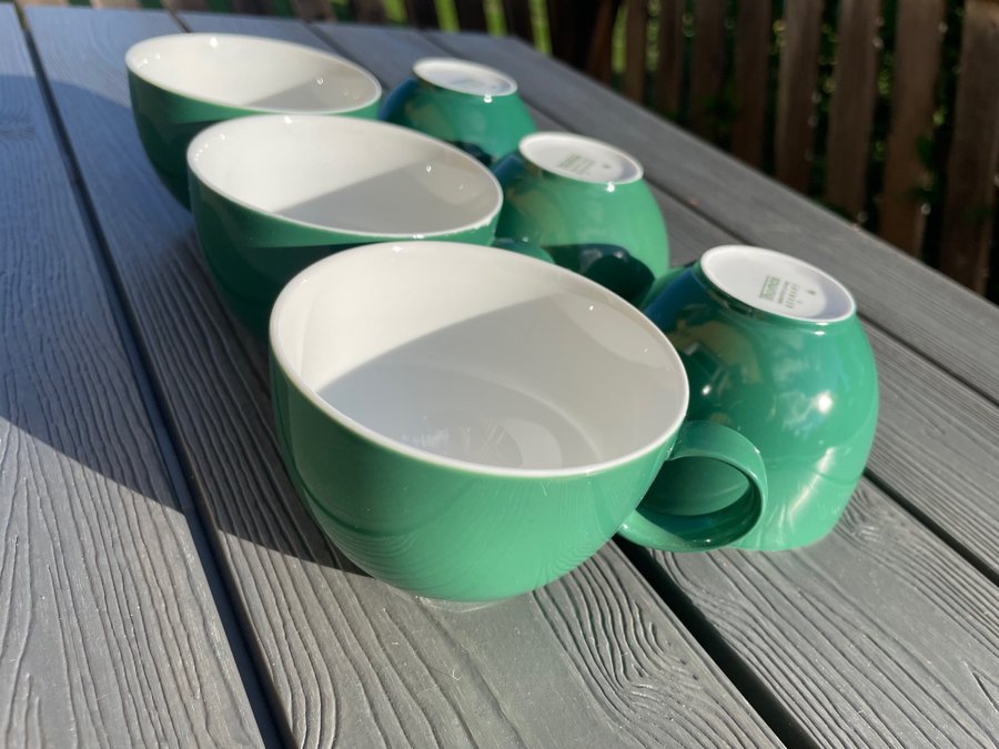 Dark green - ROSENTHAL COFFEE CUP SET 6 pieces