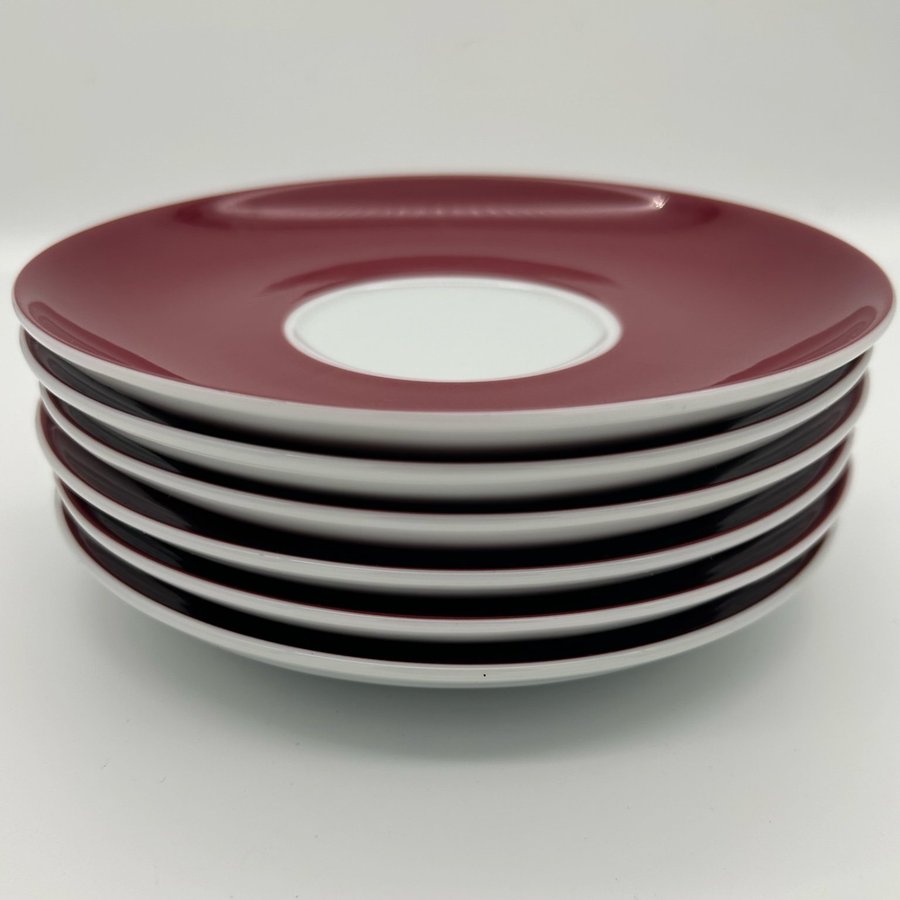 Rosenthal dessert PLATE SET in vine red