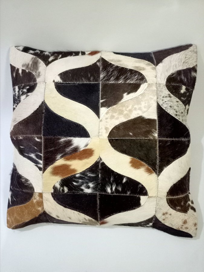 Cowhide leather thunder Cushion Cover