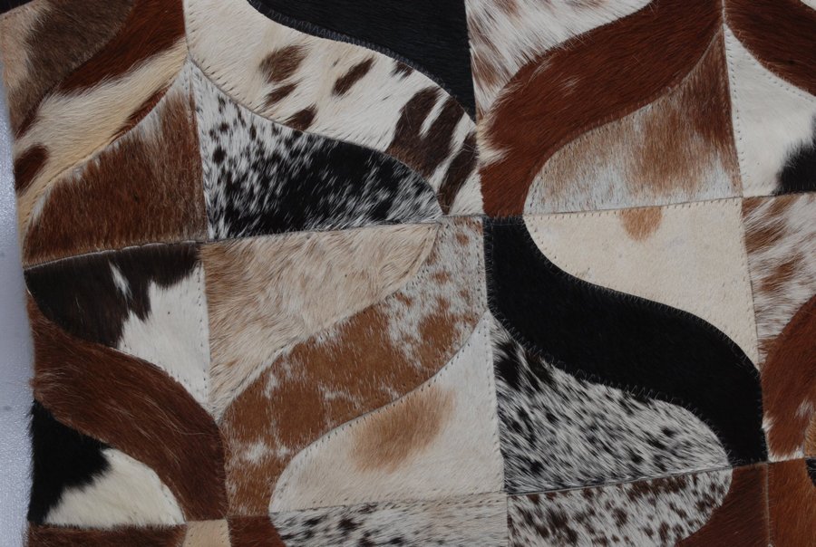 Cowhide leather thunder Cushion Cover