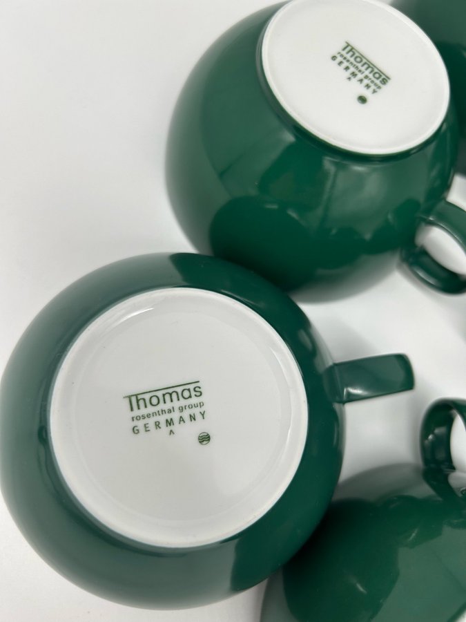 Rosenthal cappuccino happy set 6 pieces dark green