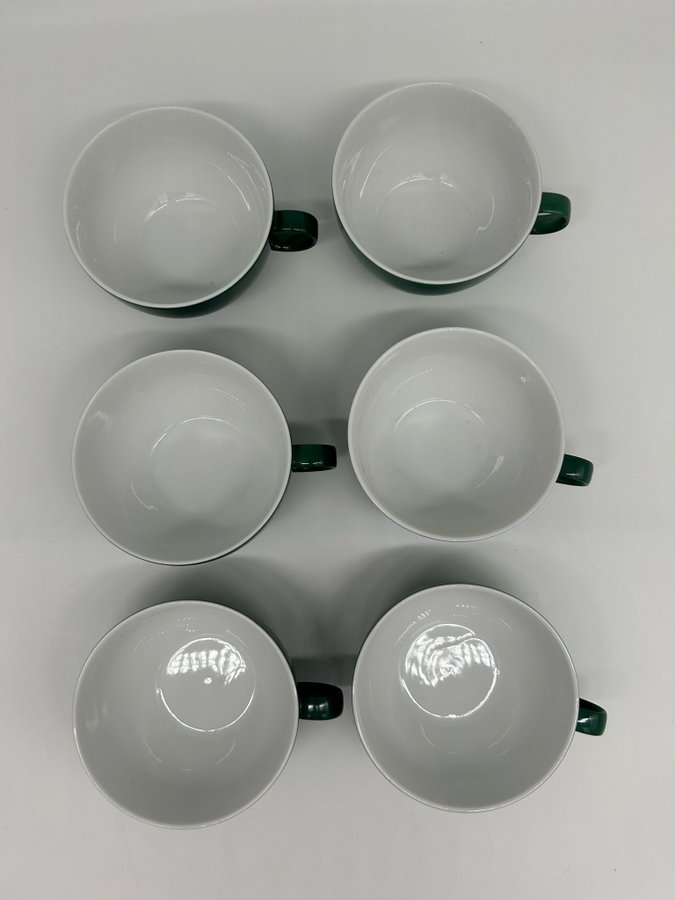 Rosenthal cappuccino happy set 6 pieces dark green