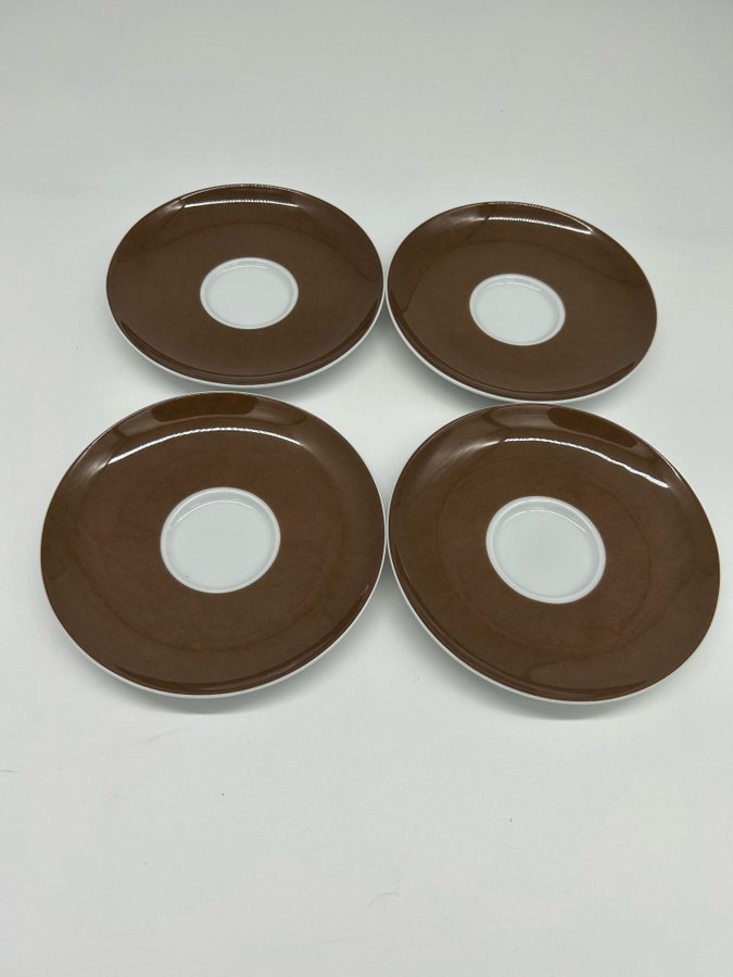 ROSENTHAL dessert PLATE SET in brown