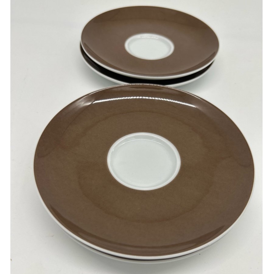 ROSENTHAL dessert PLATE SET in brown