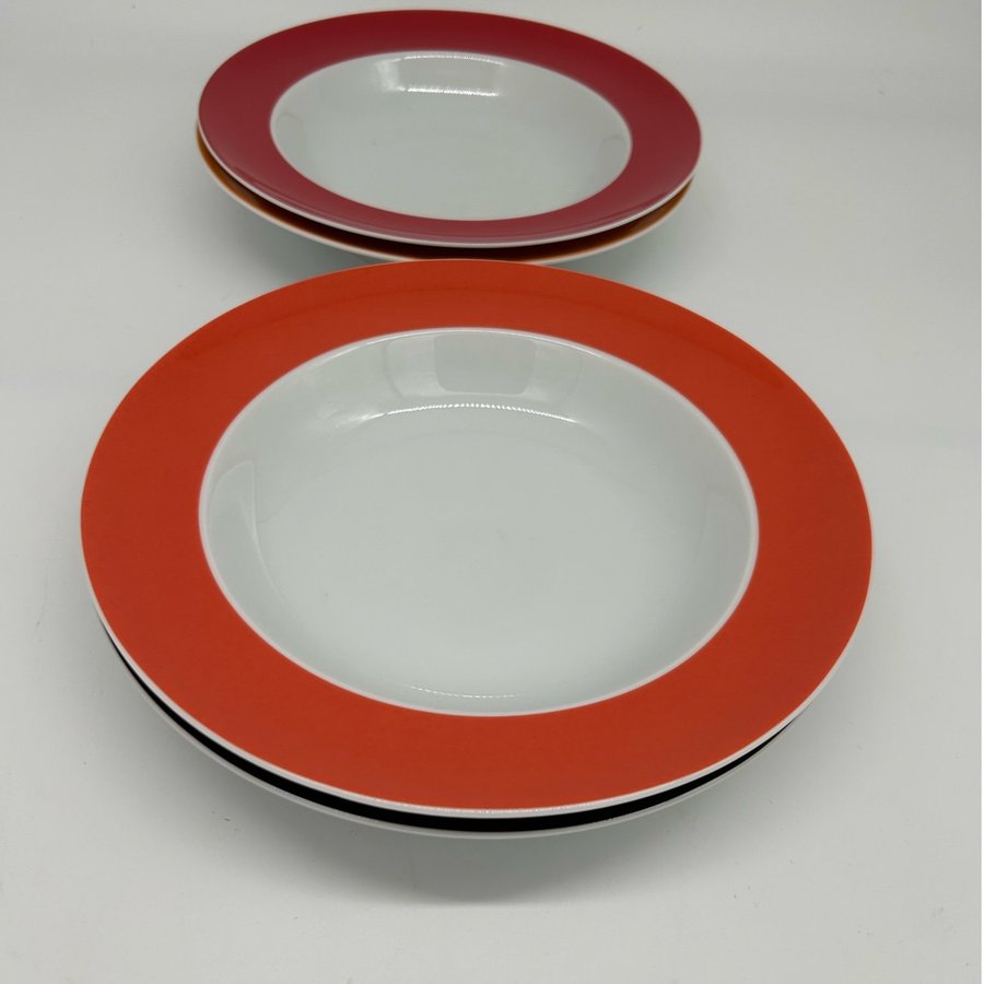 Rosenthal Happy SOUP PLATE SET mix colors