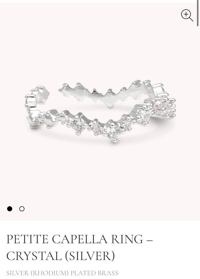 Lily and Rose - PETITE CAPELLA RING – CRYSTAL (SILVER)