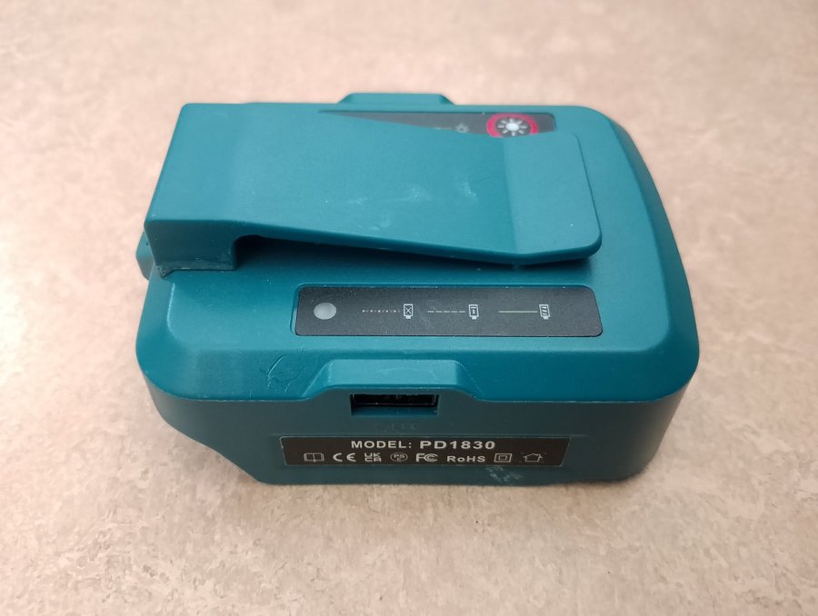 Usb c adapter till makita 18v batteri