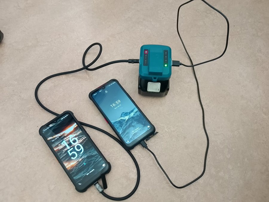 Usb c adapter till makita 18v batteri