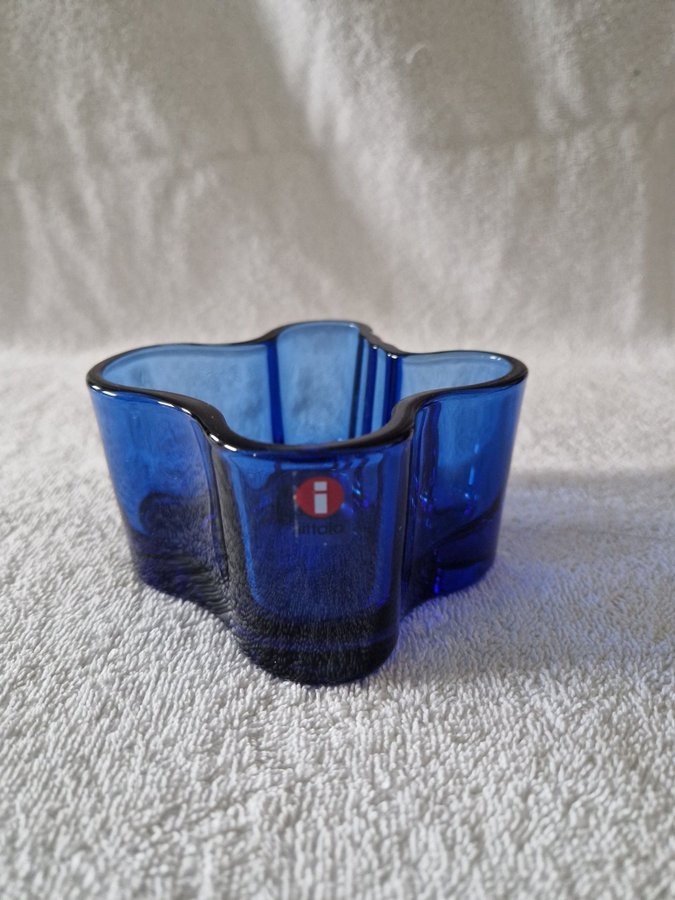 iittala ljuslykta blå