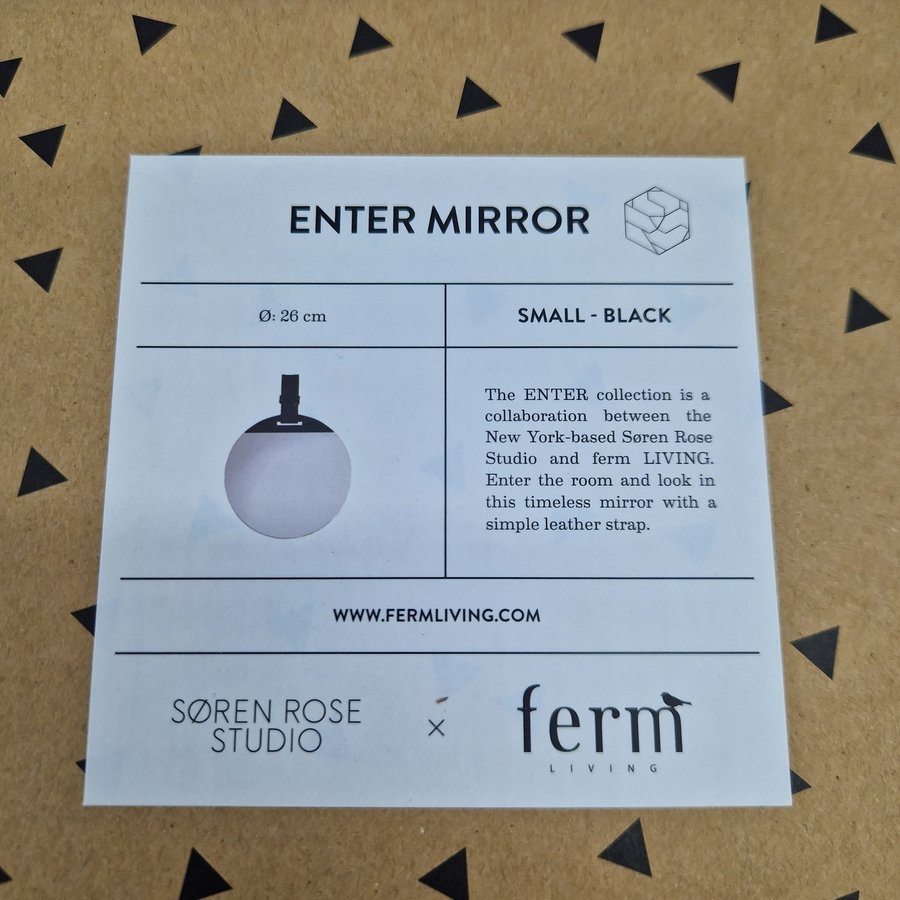 Ferm Living Enter Mirror 26 cm spegel