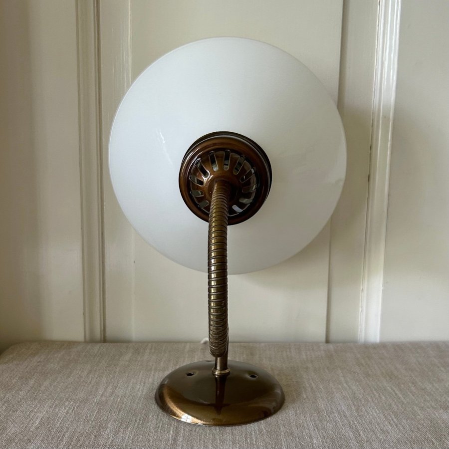 Skomakarlampa Vägglampa Sänglampa Opalinglas Lampa Ställbar Arm Retro Vintage