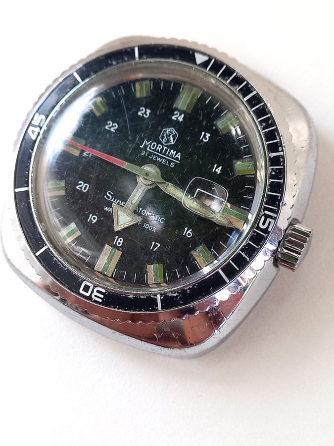 MORTIMA FRANCE DIVER WATCH FROM 70S FOR PARTS REPAIR