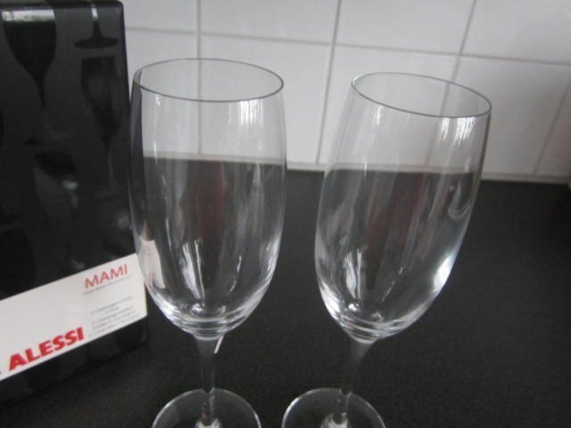 1 KRONA NYA ALESSI MAMI 2 CHAMPAGNEGLAS VINGLAS CHAMPAGNE STEFANO GIOVANNONI