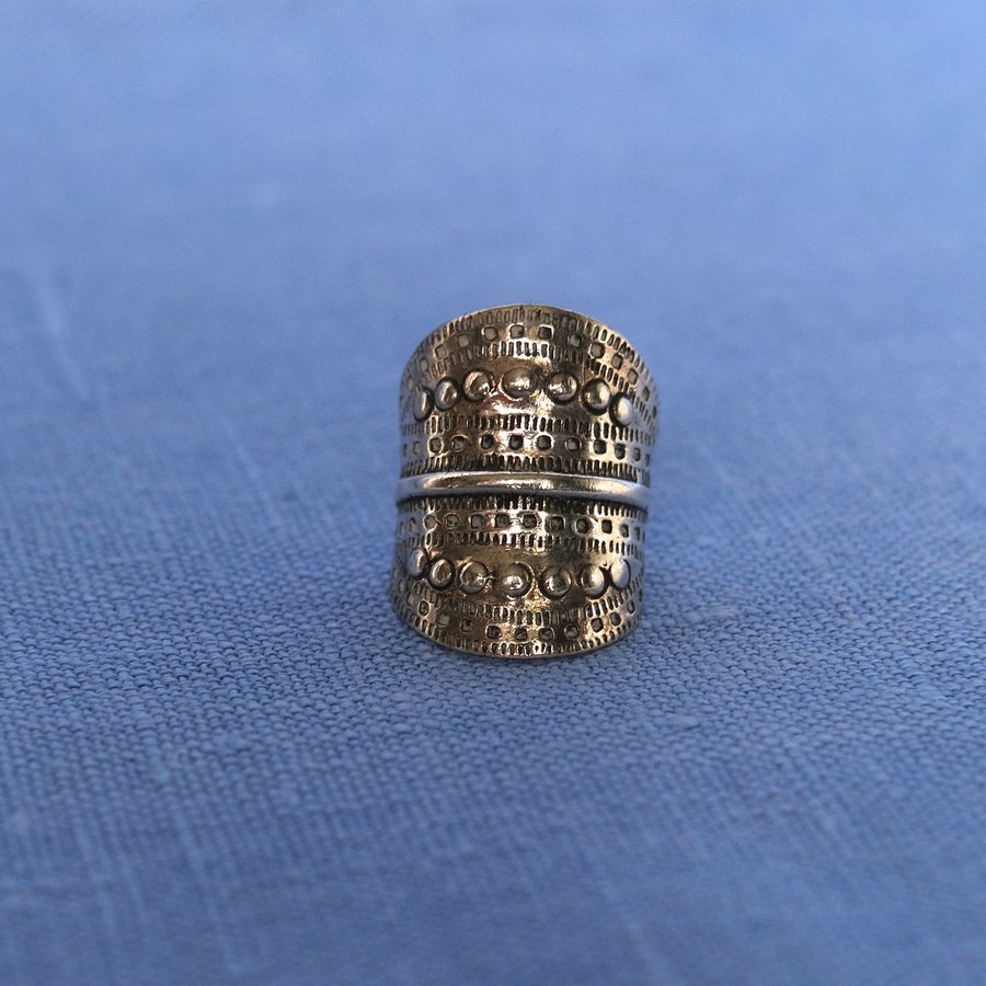 Fin reglerbar ring i stämplat silver 925 Birka Birkaringen Björkö vikingatid