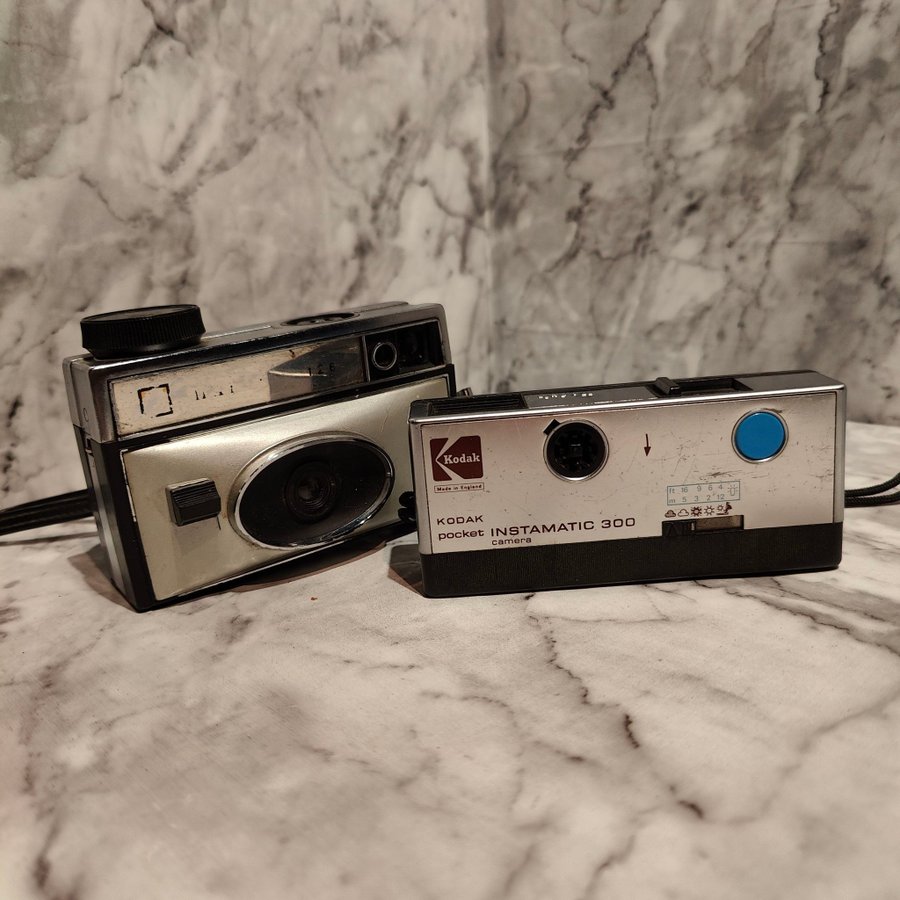 Retro Kamera Kodak Analog Fotografering Vintage 110 126 Film Instamatic Pocket
