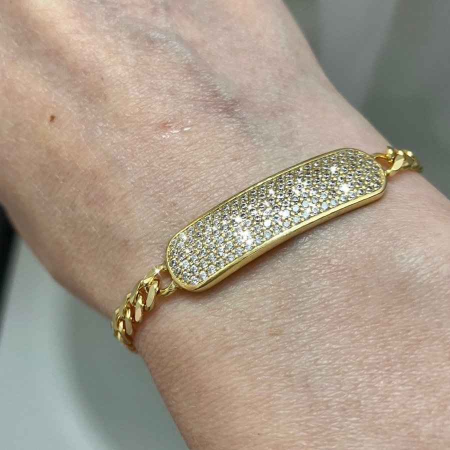 Nytt Mycket vackert armband i äkta silver guldförgylld