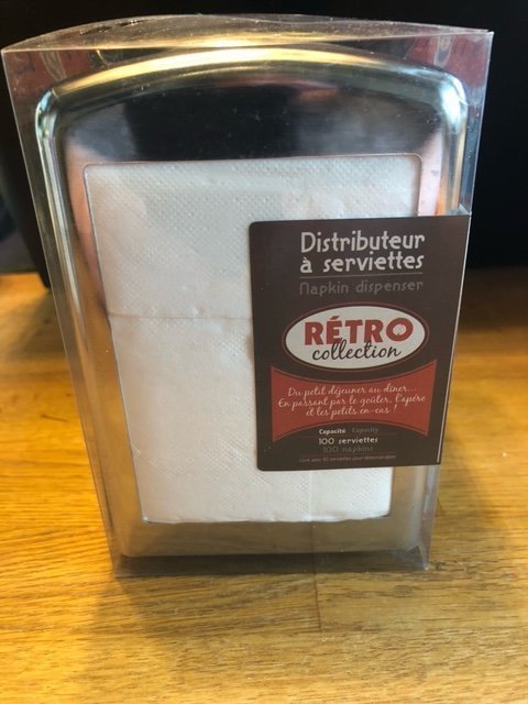 Servettställ (dispenser) retro Modell:"Servez Vous" - tillverkare Natives