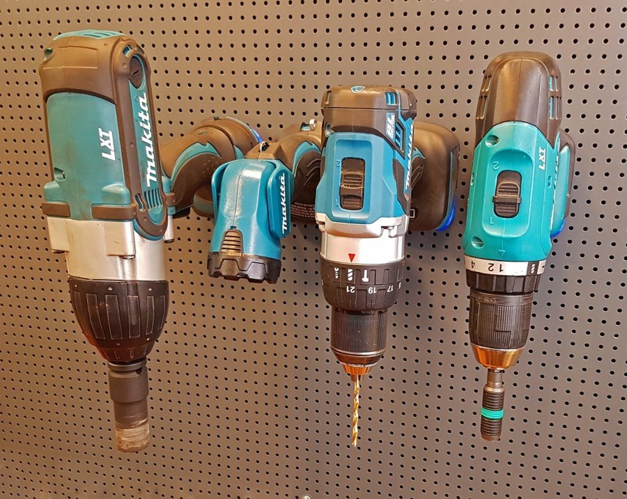 Upphängning hållare för Makita LXT 18V maskiner 4st