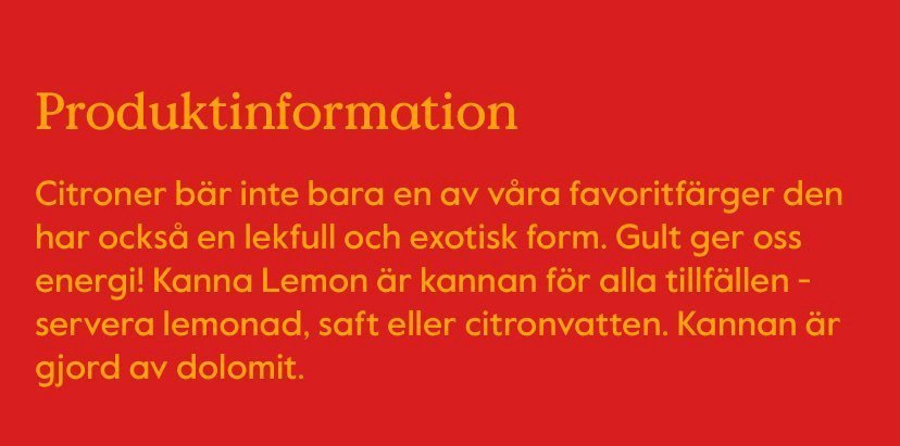 Citronkanna från BYON