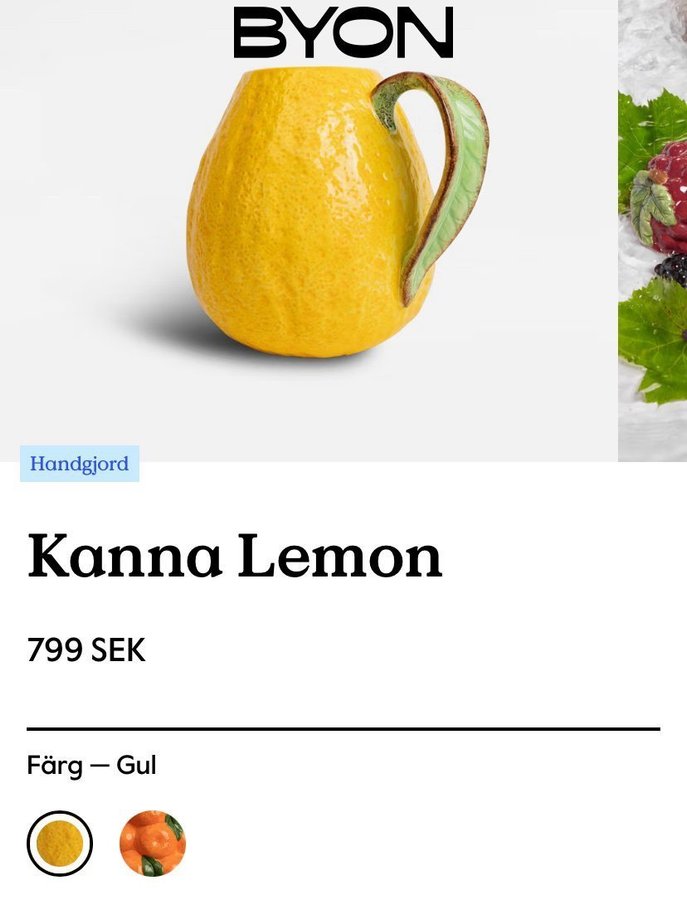 Citronkanna från BYON