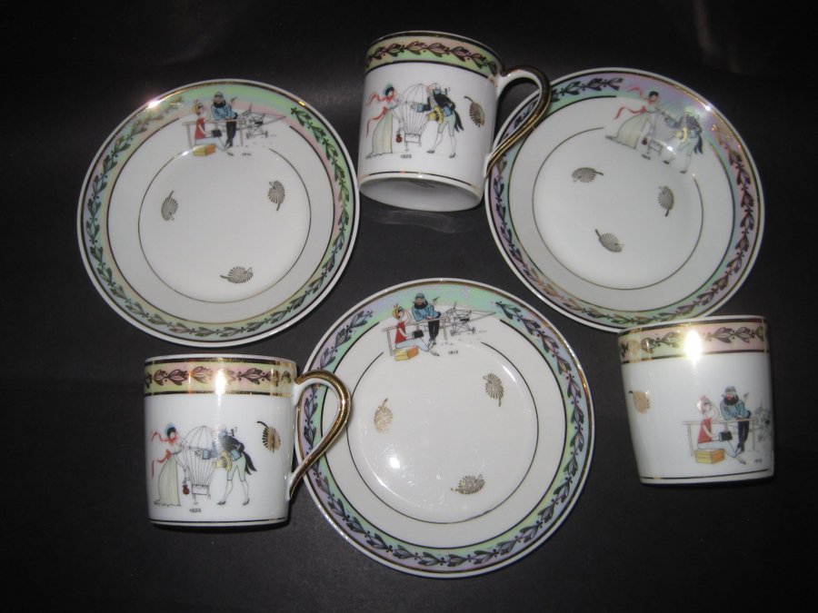 Limoges moccakoppar 3 st France