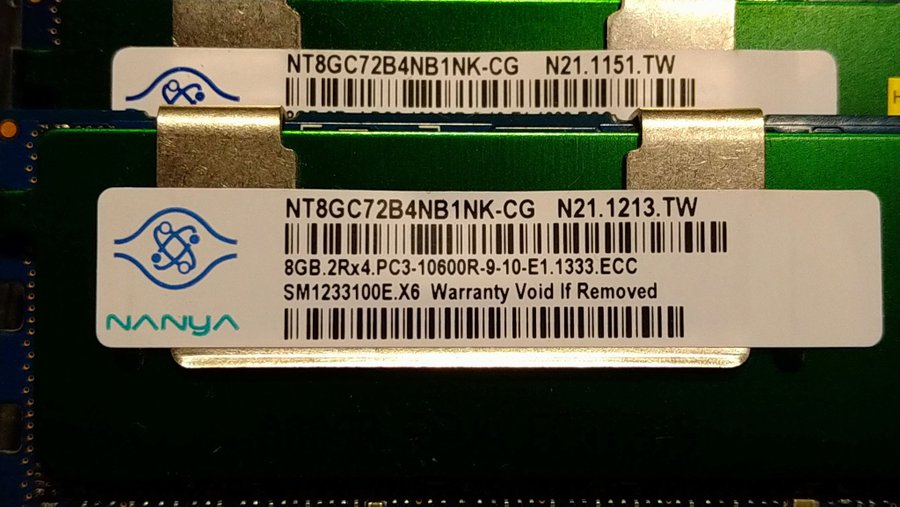 14 st serverminnen 8 gb