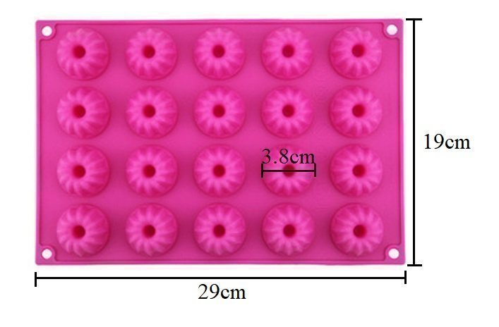 Silikonform Sockerkakor mini