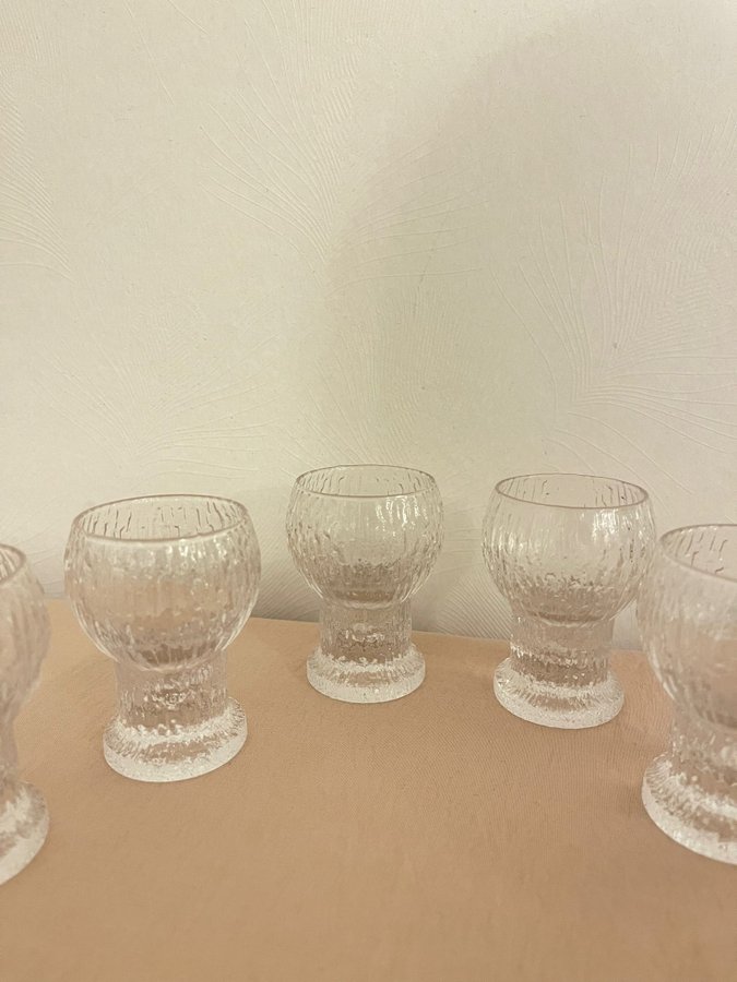 4 st Iittala Timo Sarpaneva Kekkerit snapsglas