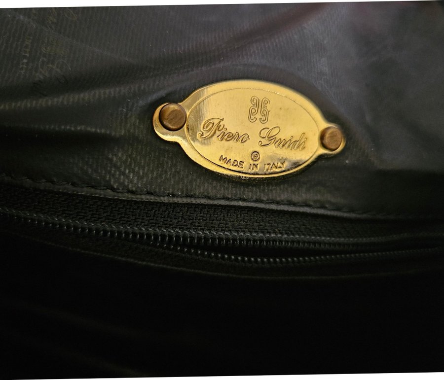 Guidi läderväska / vintage handväska 80-talet / Made in Italy
