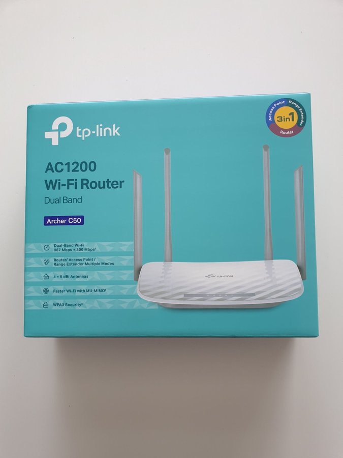 TP-link Archer C50 Trådlös router AC1200
