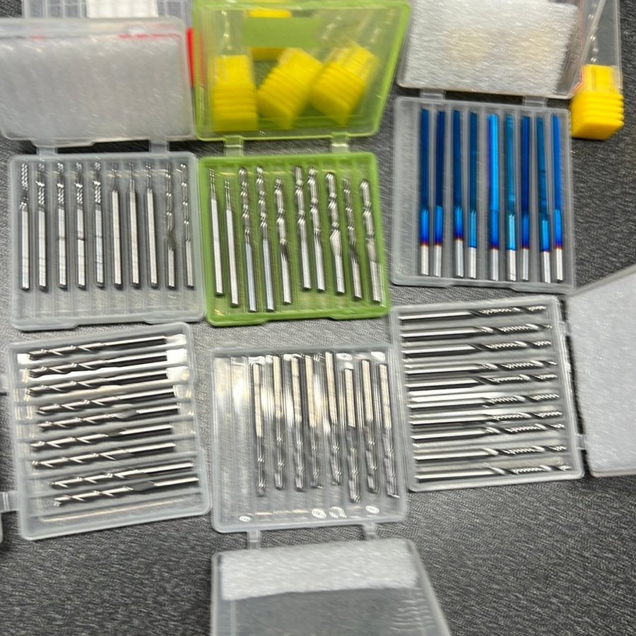 Diverse frässtål CNC pinnfräs hålkälsfräs aluminiumfräs mm