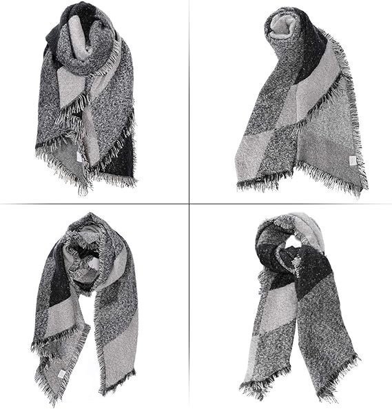 NY Stor scarf varm mjuk av kashmirtyg | 205 x 80 cm |