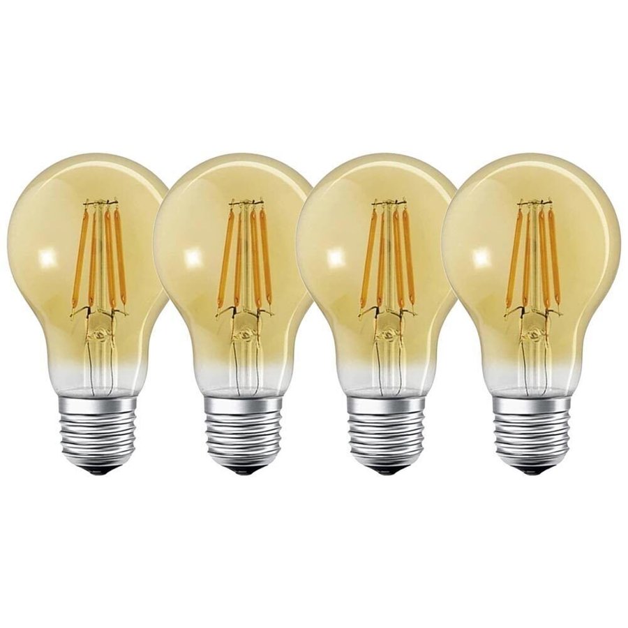 4 x LED Filament Smart+ 55W E27 Guld Dimmbar Bluetooth