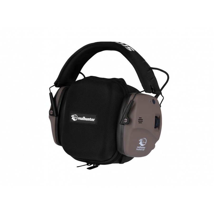 RealHunter Active ProSHOT BT brown headphones hearing hunters shooters