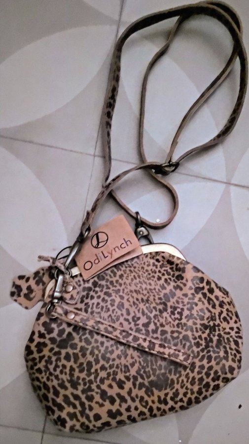 Odi Lynch leopard Evanna skinnväska Ny!