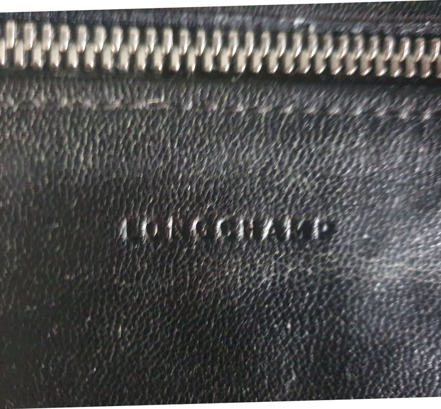 Longchamp svart läderväska