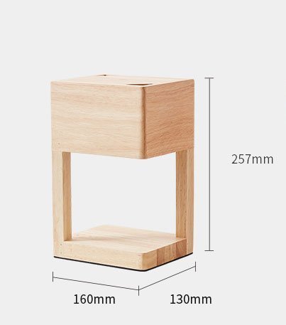 Wood Candle Lantern Aroma Candle Warmer Wax Melting Lamp