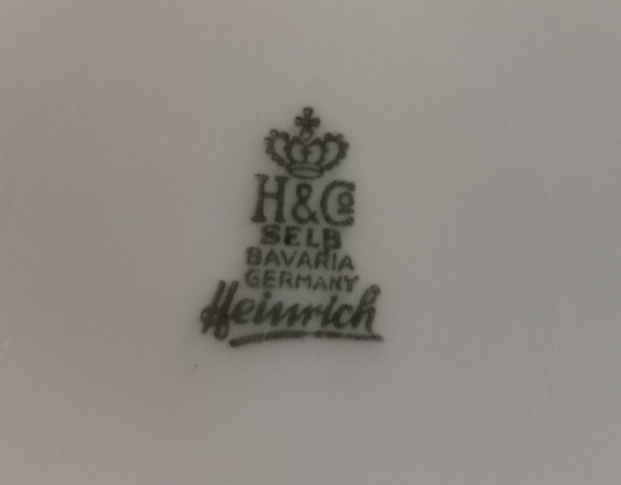 Vackra souvenir tallrickar HCo SELB Bavaria Germany Heinrich