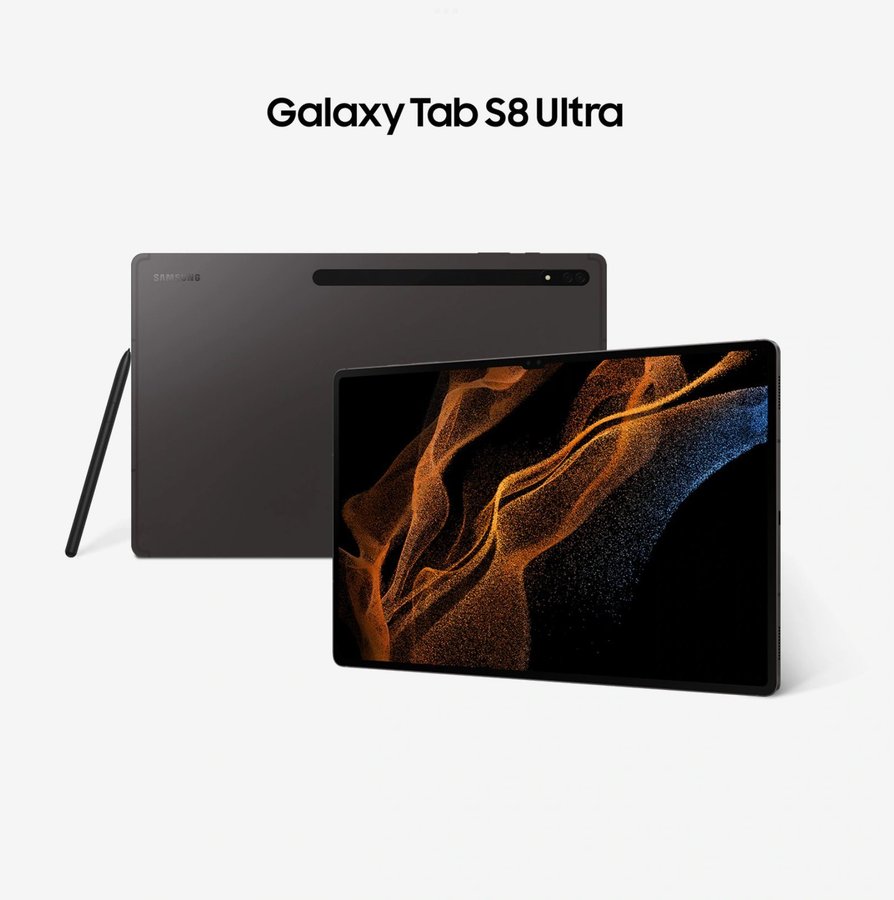 (2 Års Garanti!) Samsung Galaxy Tab S8 Ultra 128GB - Graphite