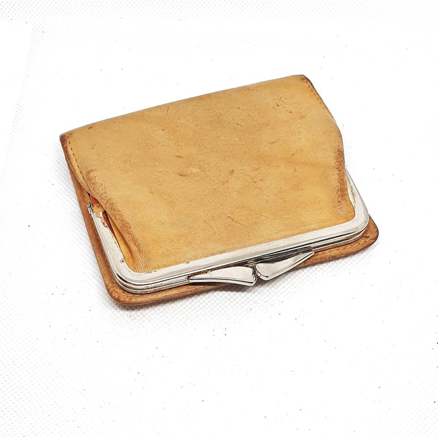 Kuriosa #15 fin vintage plånbok/portmonä i läder